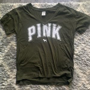 Women’s Olive Green PINK Tee Shirt!